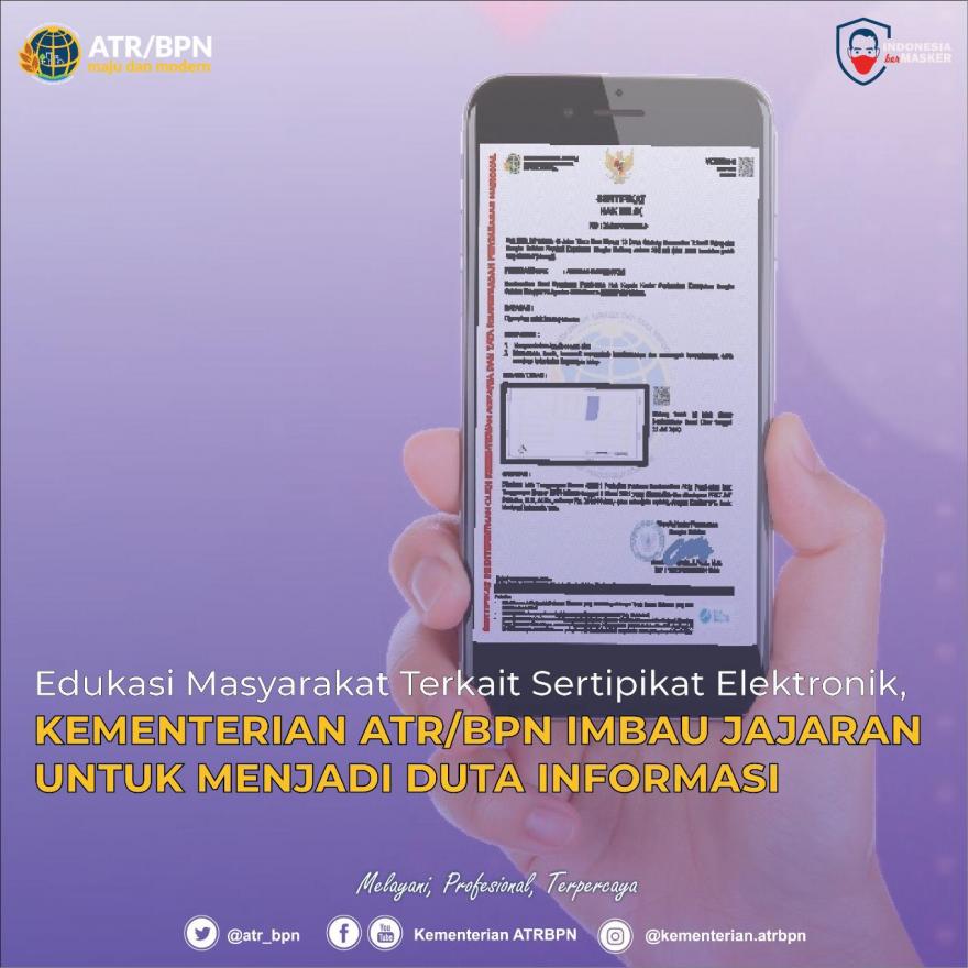 Edukasi Masyarakat Terkait Sertipikat Elektronik